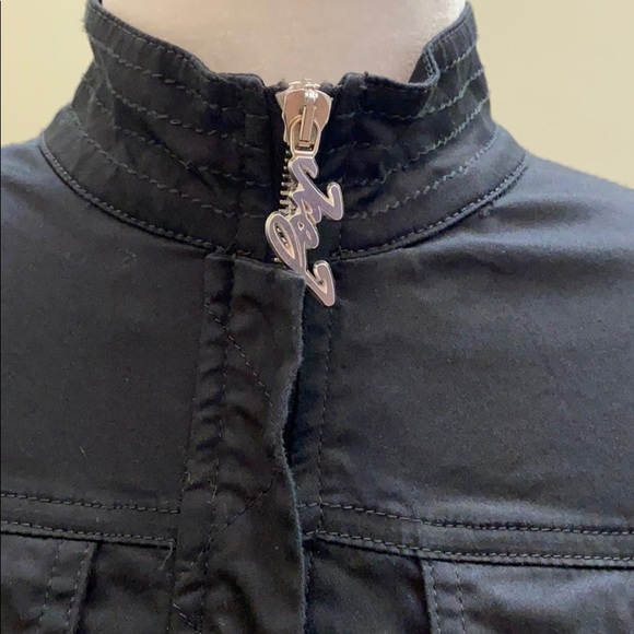 Auth Iceberg Jeans Italy short zipper fit jacket - Picture 4 of 11